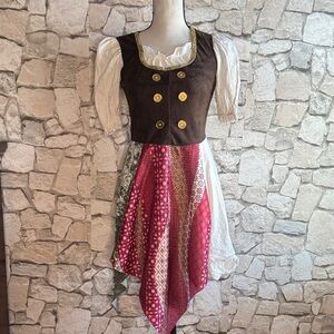 Whimsical Brown and Pink Kids Costume